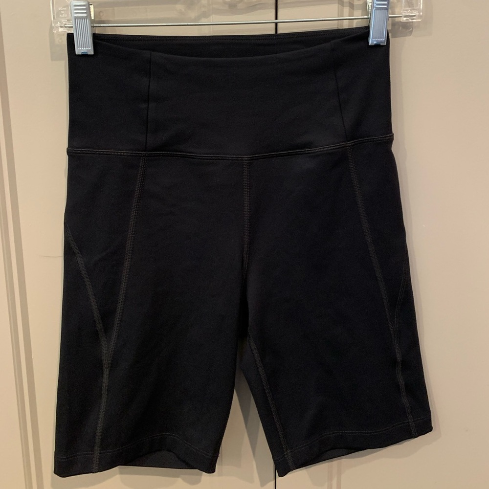 Girlfriend Collective Black High-Rise Bike Short